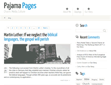 Tablet Screenshot of pajamapages.com